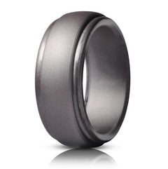 Men's Classic Silicone Ring Set - 8 Colors for Sports