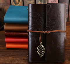 Custom Creative Travel Journal with Vintage Leaf Design