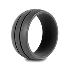 8.5mm Wide Dual Slot Silicone Ring for Unisex