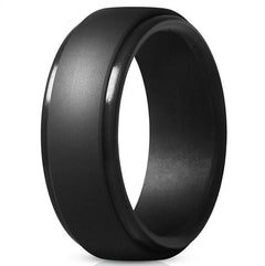 Men's Classic Silicone Ring Set - 8 Colors for Sports