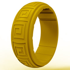 Men's Wavy Pattern Silicone Ring for Outdoor Sports