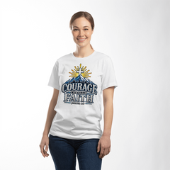 Courage Through Faith T-shirt