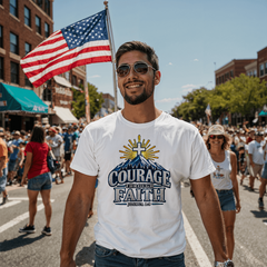 Courage Through Faith T-shirt