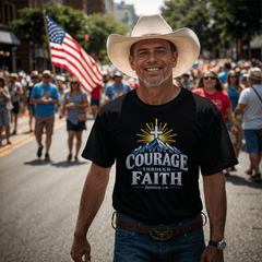 Courage Through Faith T-shirt