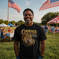 Courage Through Faith T-shirt
