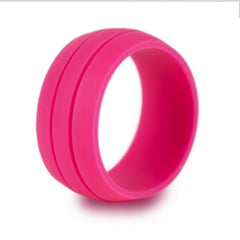 8.5mm Wide Dual Slot Silicone Ring for Unisex