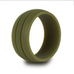 8.5mm Wide Dual Slot Silicone Ring for Unisex