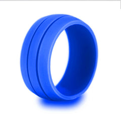 8.5mm Wide Dual Slot Silicone Ring for Unisex