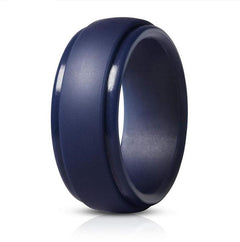 Men's Classic Silicone Ring Set - 8 Colors for Sports