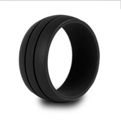 8.5mm Wide Dual Slot Silicone Ring for Unisex